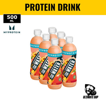 MyProtein Clear Protein Water, High Protein Drink, Zero Sugar, 20g of Protein, Fruity Flavors, 500ml, 6 bottles - Ultimate Sup Singapore