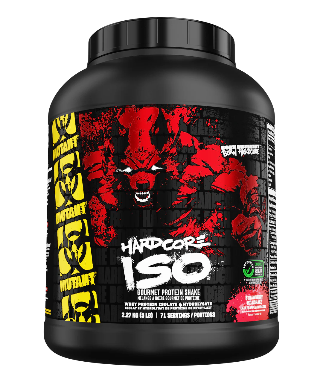 Mutant, Hardcore Iso (The Gourmet Standard) - Whey Isolate, 5 lbs