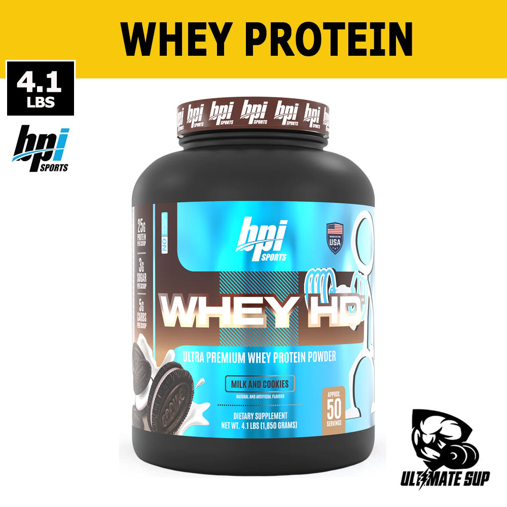 BPI Sports, Whey HD, Ultra Premium Whey Protein Powder, 4.1lbs