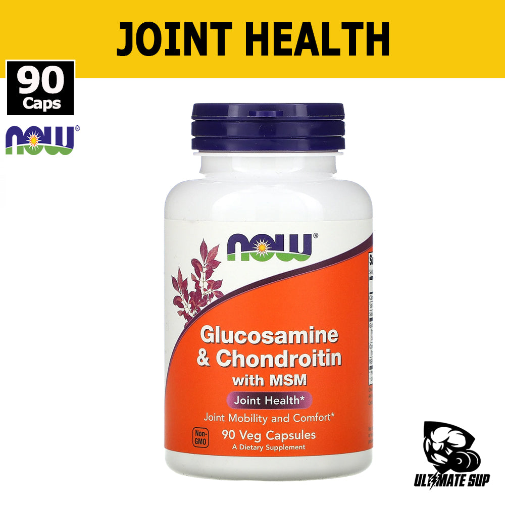 NOW Foods, Glucosamine & Chondroitin with MSM, Joint Health, Dietary Supplement, 90 Capsules - Ultimate Sup Singapore