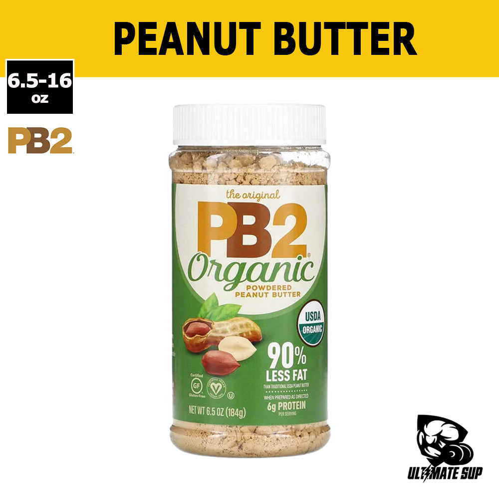 PB2 Foods, Organic Powdered Peanut Butter, 6.5 - 16 oz