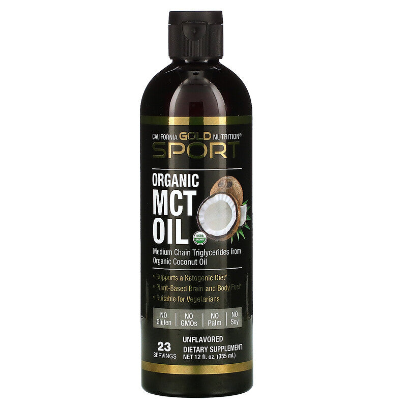 California Gold Nutrition | Organic MCT Oil | 12 - 32 fl oz (355 - 946 ml) - Ultimate Sup Singapore