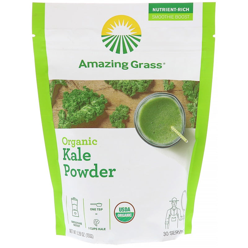 Amazing Grass, Organic Kale Powder, 5.29 oz (150 g) - Ultimate Sup Singapore