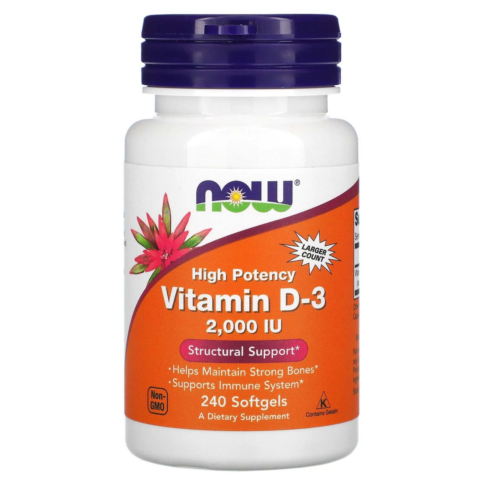 Now Foods, Vitamin D3, 1000-2000-5000 IU, 120-240-360 Softgels - Ultimate Sup Singapore