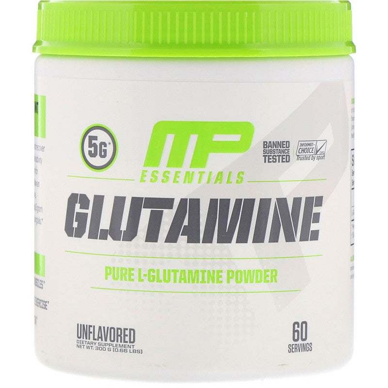 MusclePharm, Glutamine Essentials, Build Muscle Unflavored, 600g (120 servings) - Ultimate Sup Singapore