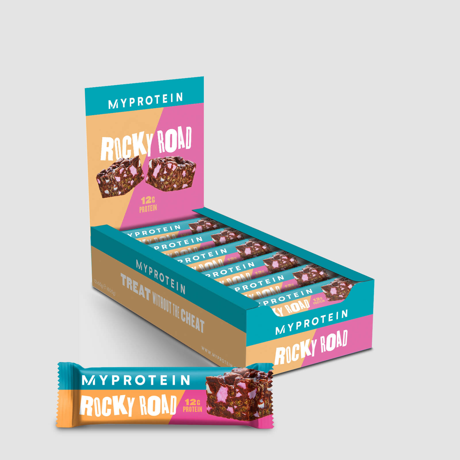 Myprotein Protein Rocky Road Protein Bar, 3 - 12 Bars - Ultimate Sup Singapore