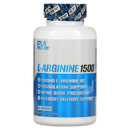 EVLution Nutrition, L-Arginine 1500, 100 Caps - Ultimate Sup Singapore