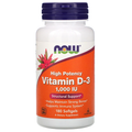 Now Foods, Vitamin D3, 1000-2000-5000 IU, 120-240-360 Softgels - Ultimate Sup Singapore