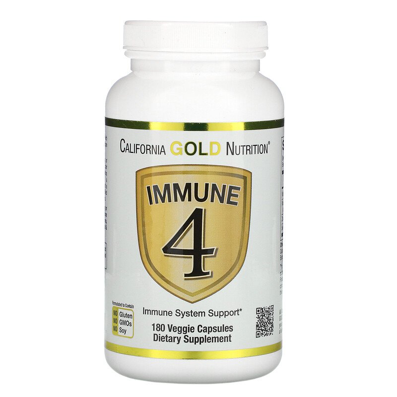 California Gold Nutrition, Immune 4, 60 Caps - Ultimate Sup Singapore