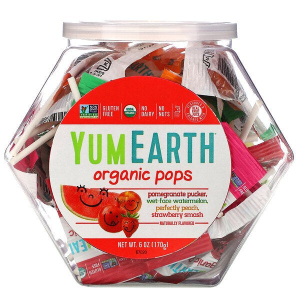 YumEarth, Organic Pops, 40-50 pops - Ultimate Sup Singapore