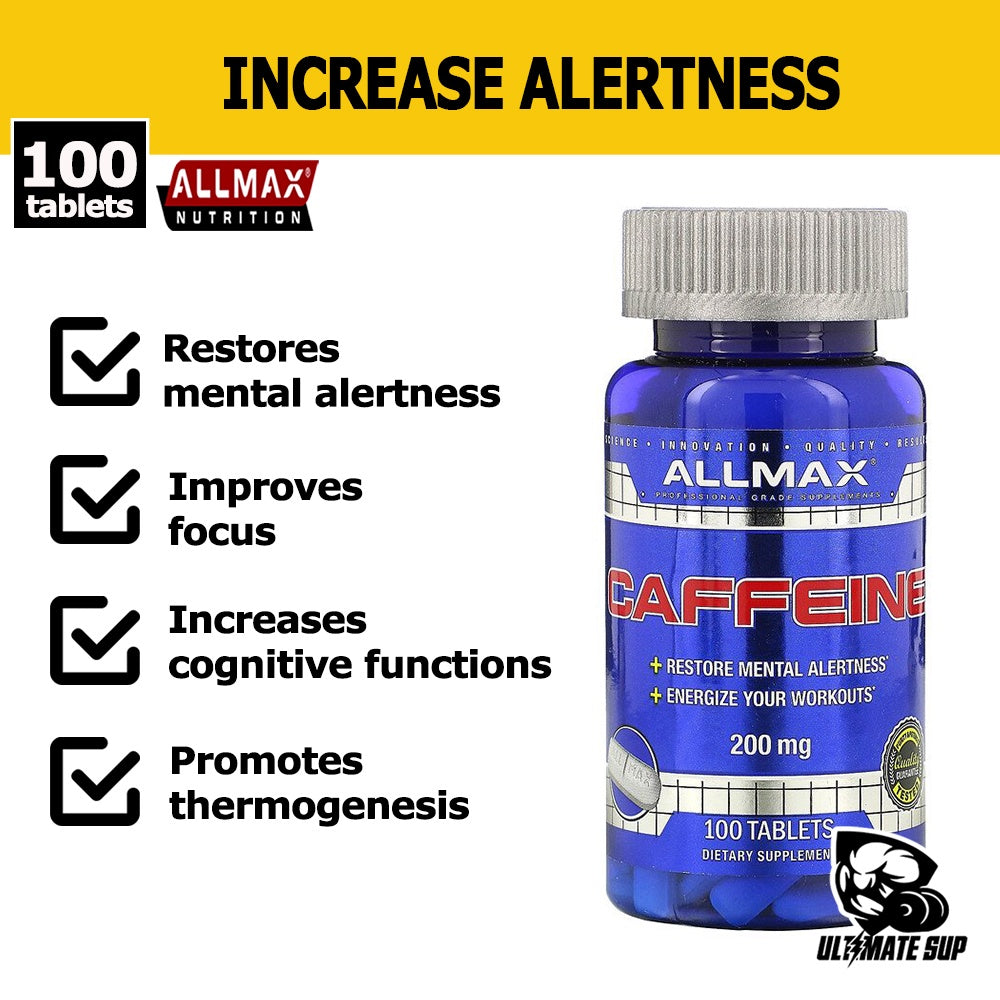 ALLMAX Nutrition, Caffeine, 100 Tablets - Ultimate Sup Singapore