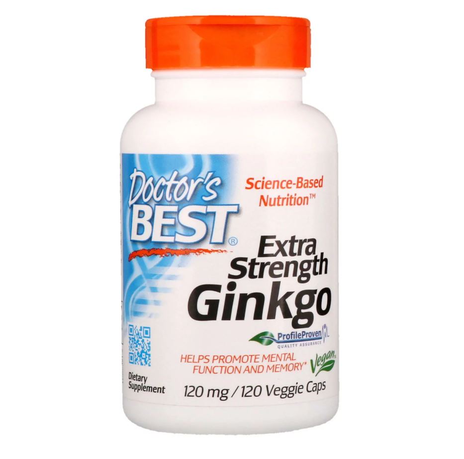 Doctor's Best, Extra Strength Ginkgo, 120 mg, 120 Veggie Caps - Ultimate Sup Singapore