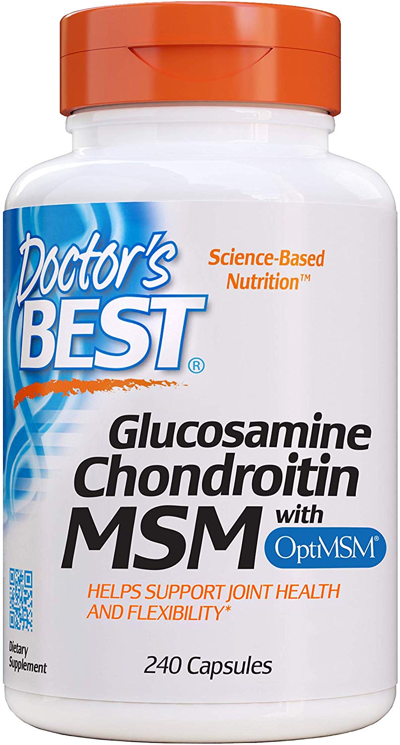 Doctor's Best, Glucosamine Chondroitin MSM with OptiMSM, 240-360 Veggie Caps - Ultimate Sup Singapore