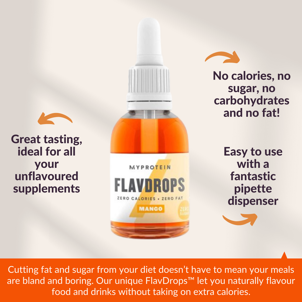 MYPROTEIN Flavdrops - Zero Calorie Zero Sugar Flavour Drops Choose Your  Taste