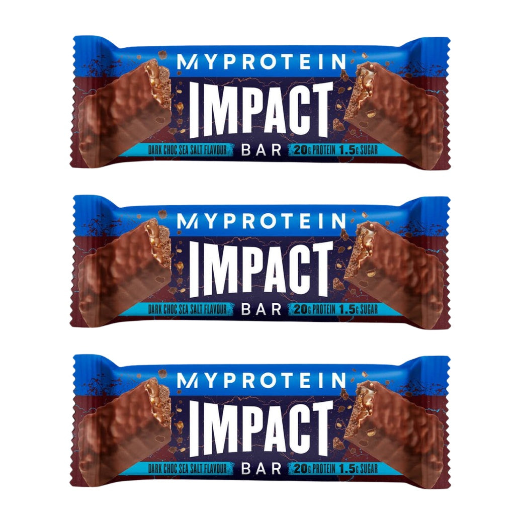 Myprotein, Layered, 3-12 bars, 3pcs dark choco sea salt