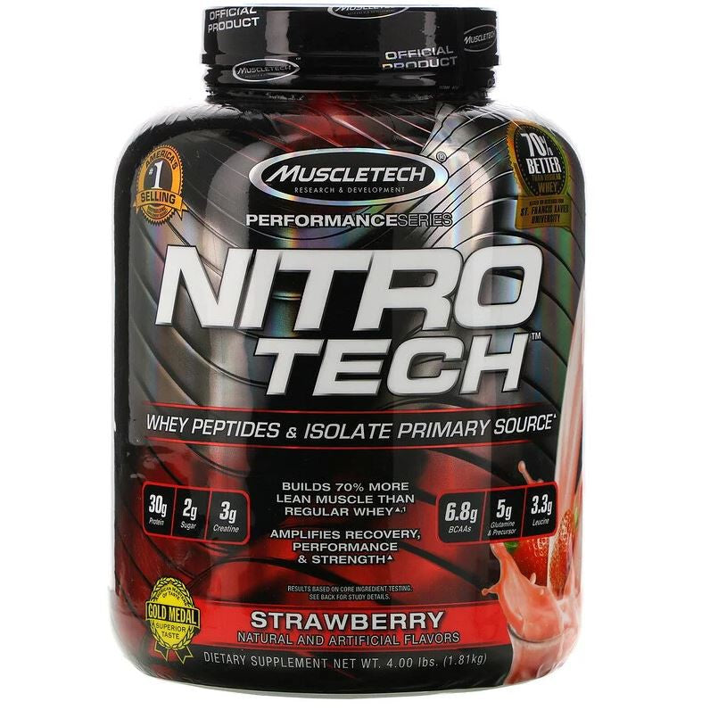 Muscletech, Nitro Tech, Whey Protein, 2lbs / 4lbs / 10lbs - Ultimate Sup Singapore