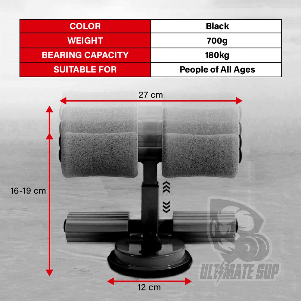 UltimateSup Sit Up Bar for Abs Exercise, Sit Up Equipment with Foot Support, Ankle Support, Fitness Equipment, Home Gym - Ultimate Sup Singapore