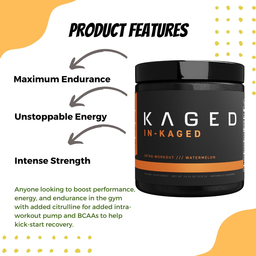 KAGED MUSCLE, IN-KAGED Intra Workout Powder, 310 grams - Ultimate Sup Singapore