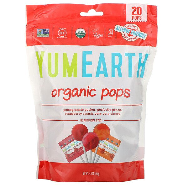 YumEarth, Organic Pops, 40-50 pops - Ultimate Sup Singapore