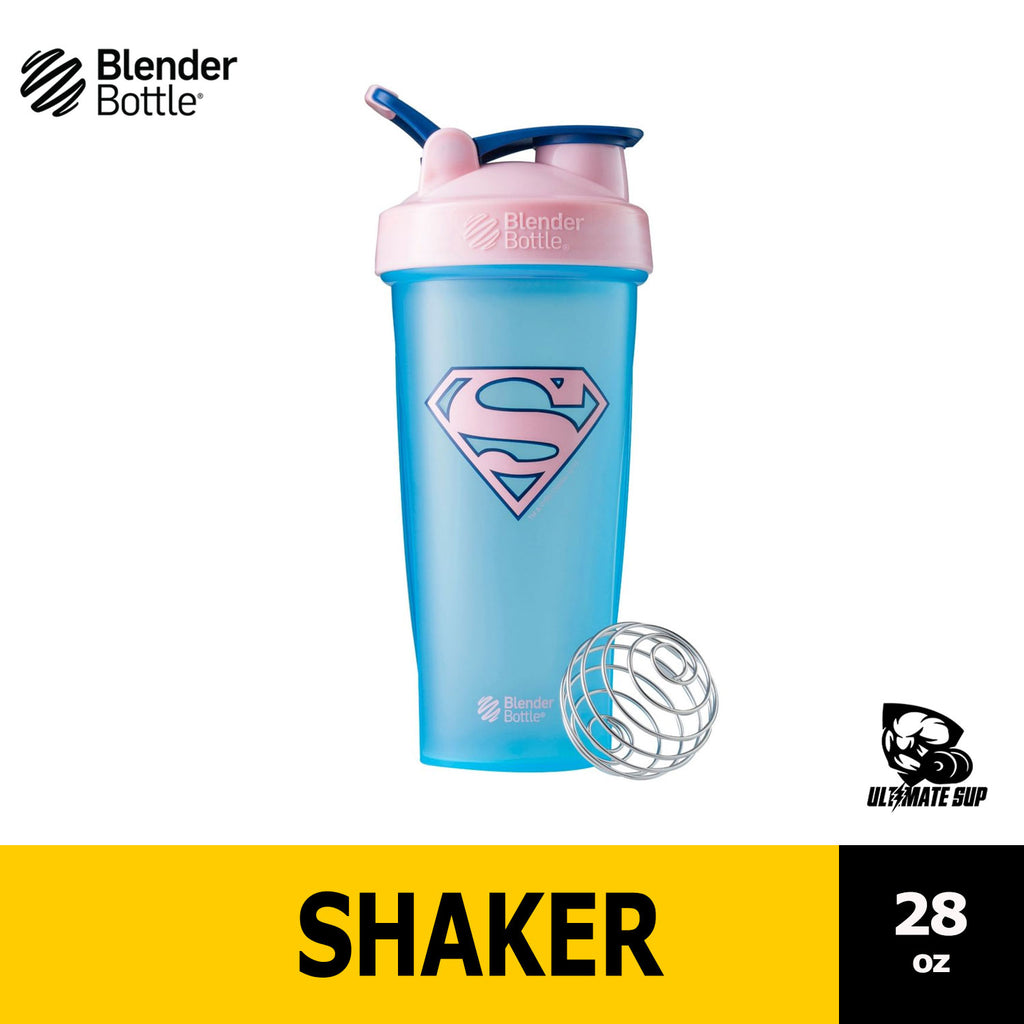 Blender Bottle Justice League Superhero Special Edition | Protein Shaker | Water Bottle | Shaker Mixer Cup with Loop 28oz