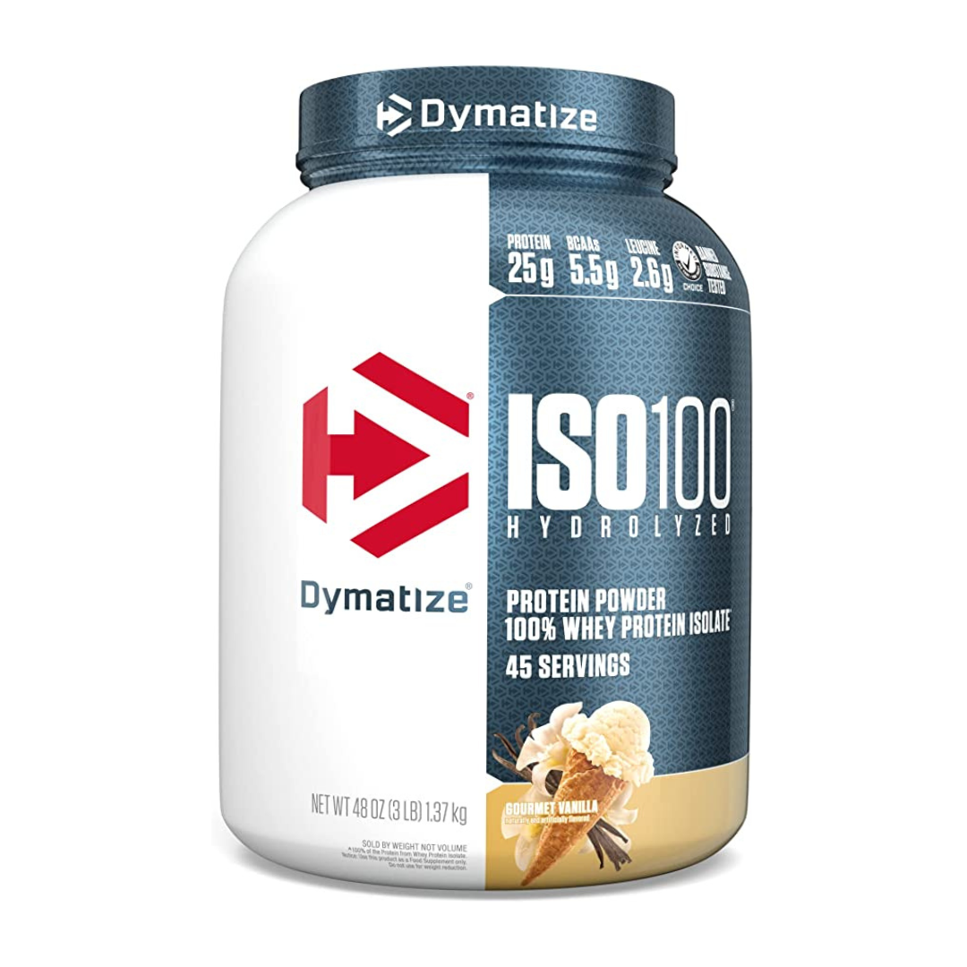 Dymatize Nutrition, ISO 100 Hydrolyzed, 1.3 - 5lb, gourmet vanilla