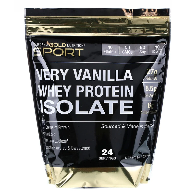 California Gold Nutrition, Whey Protein Isolate, Various Flavors, 1-5lbs - Ultimate Sup Singapore