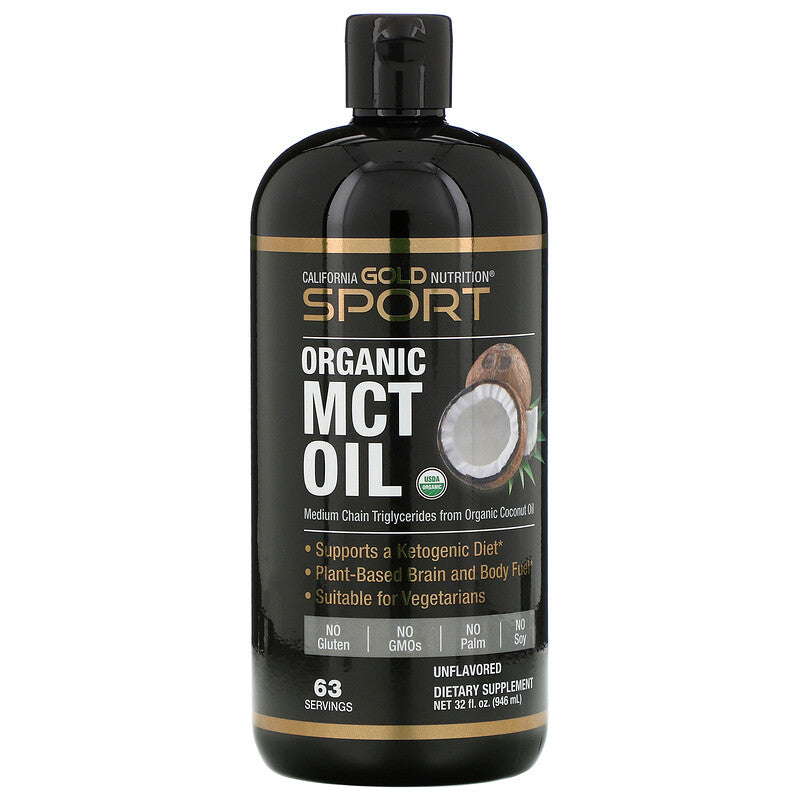 California Gold Nutrition | Organic MCT Oil | 12 - 32 fl oz (355 - 946 ml) - Ultimate Sup Singapore