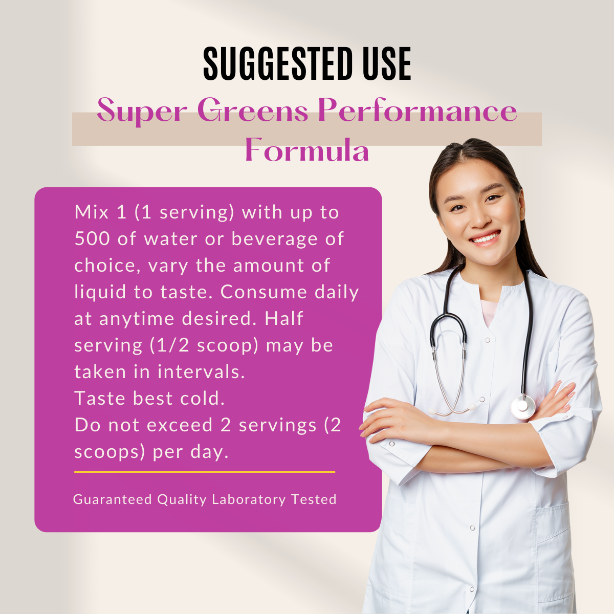 Glaxon Super Greens Performance Formula 30 Sers - Ultimate Sup Singapore