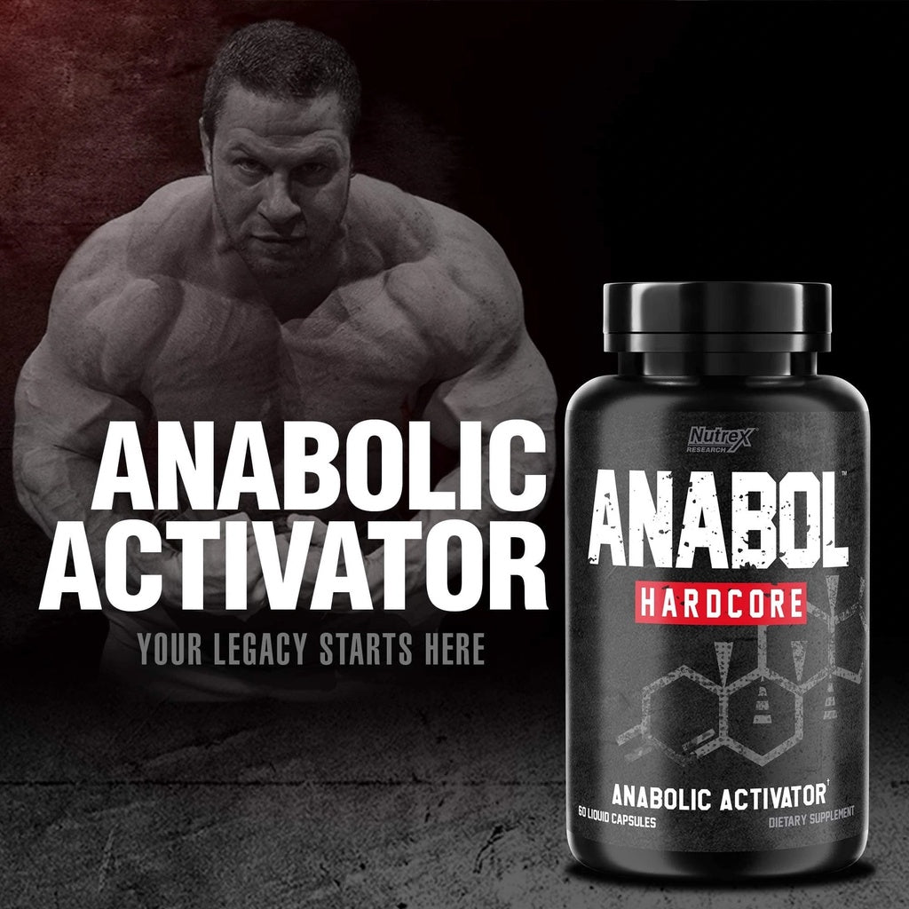 Nutrex Research Anabol Hardcore To Build Muscle, Anabolic Activator, 60 Liquid Capsules - Ultimate Sup Singapore