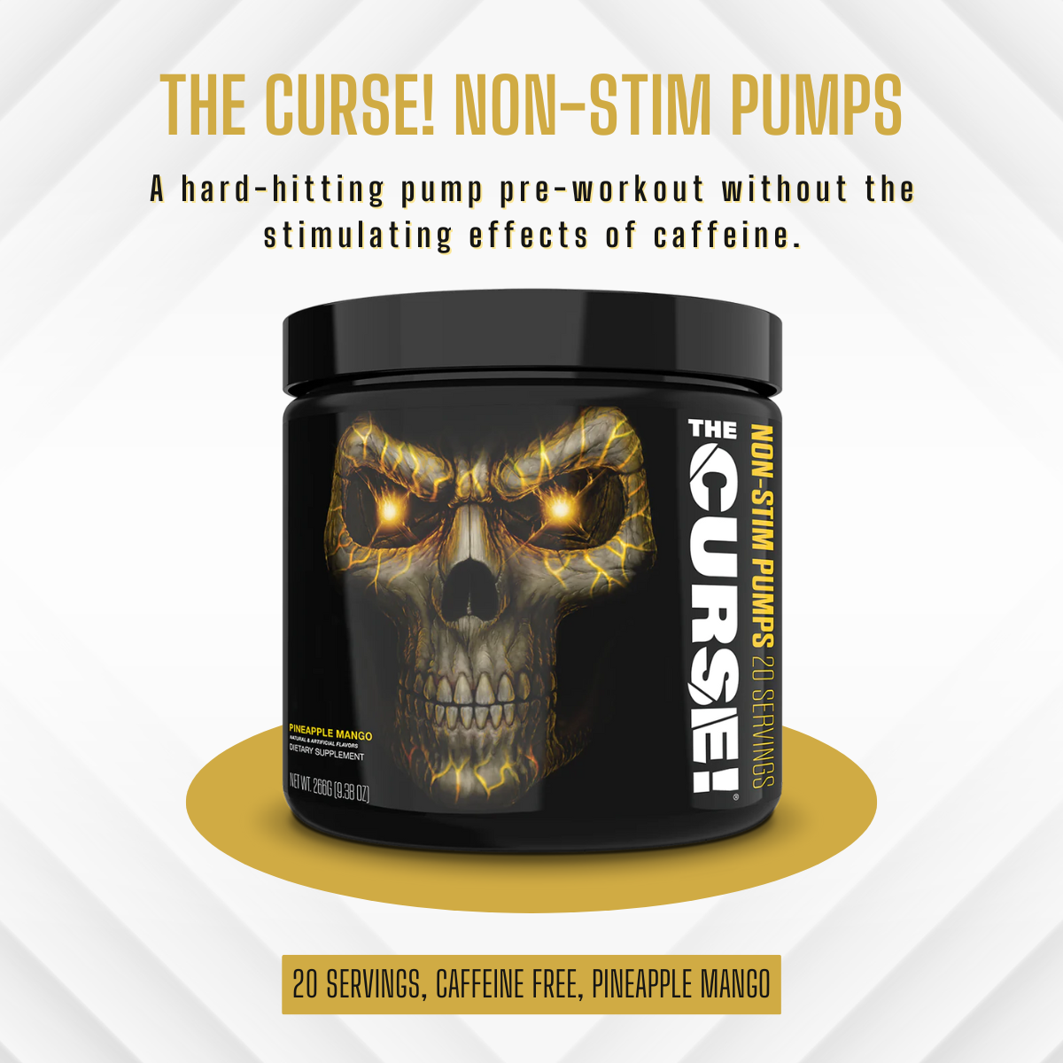 JNX Sports, The Curse! Pre Workout Supplement, 8.8 oz (250 g), pineapple mango