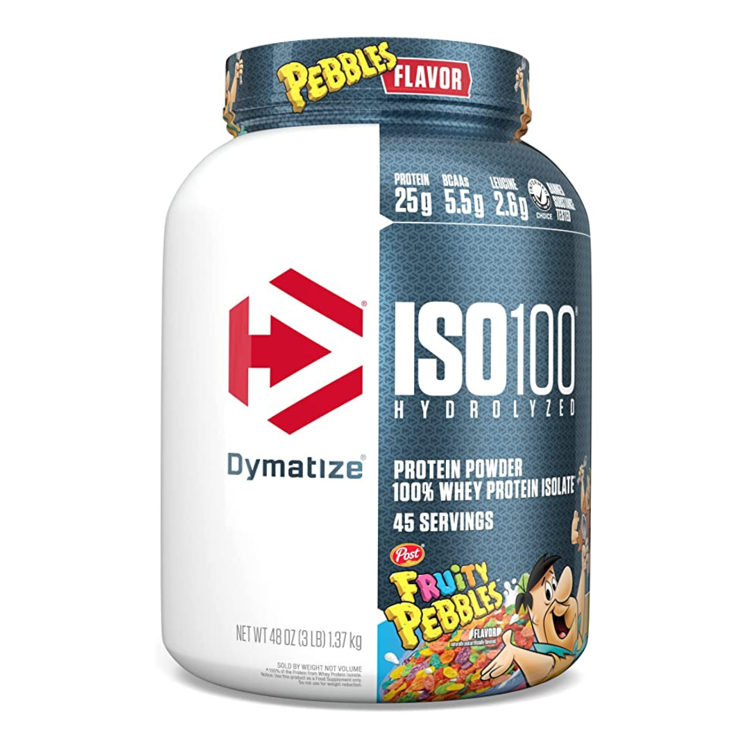 Dymatize Nutrition, ISO 100 Hydrolyzed, 1.3 - 5lb, fruity pebbles