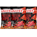 Quest Nutrition, Protein Chips, 3 Packs - 8 Packs, 32g Each, hot & spicy