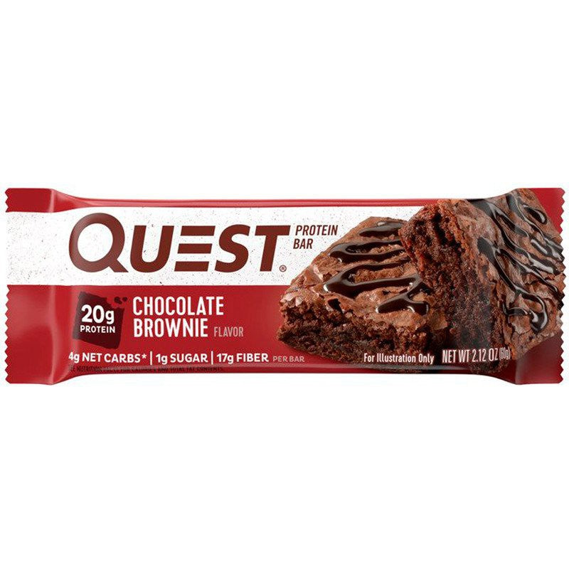 Quest Nutrition, Protein Bar, Various Flavors, 12 Bars, 60g Each, 3pcsChocoBrownie