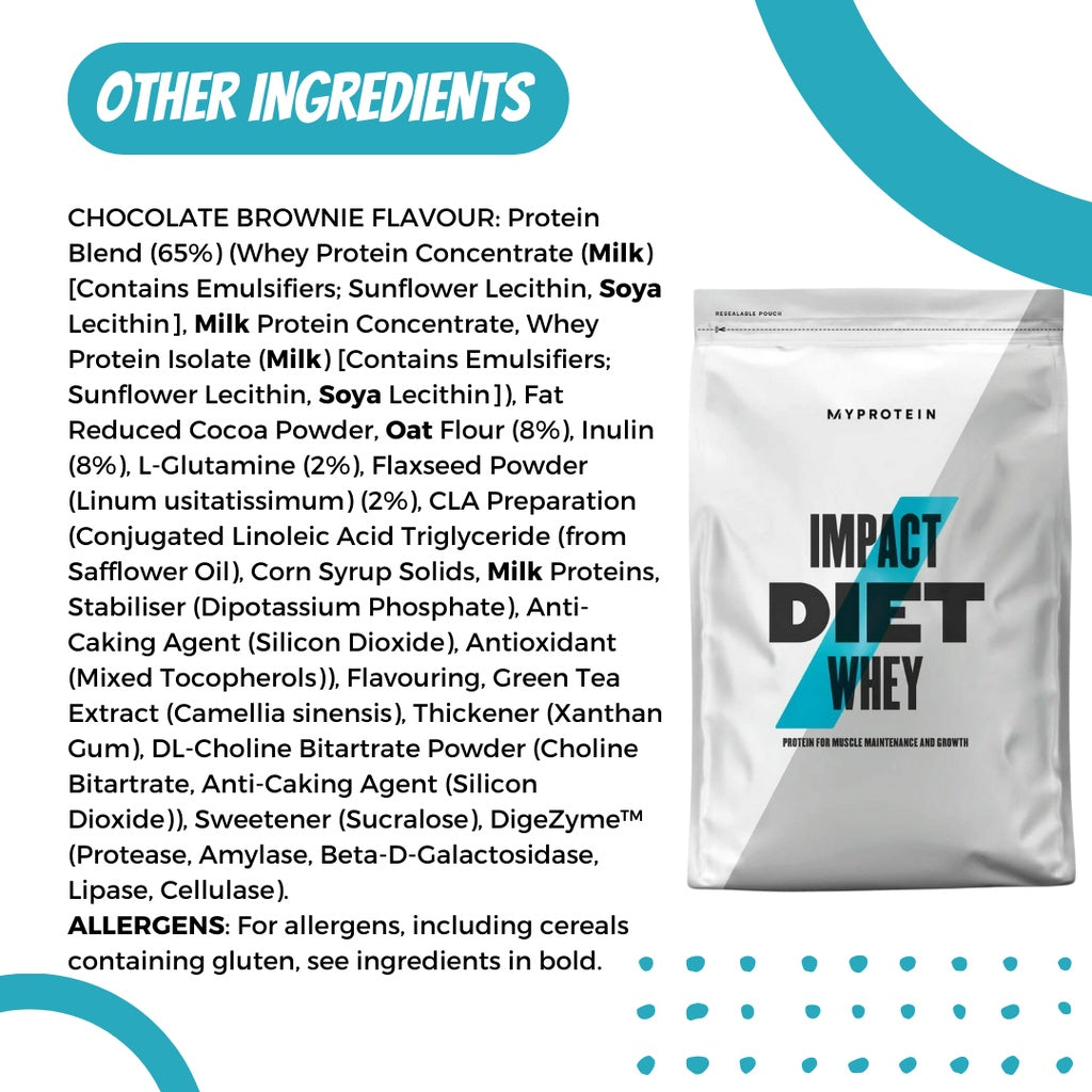 Myprotein Impact Diet Whey Low in Carbs | Grow & Maintain Muscle | Support Tone-up & Weight Loss - Ultimate Sup Singapore