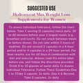 Hydroxycut Max For Women| Weight Loss | Boost Metabolism & Energy | Hair, Skin & Nails Support| Dietary Supplement - Ultimate Sup Singapore