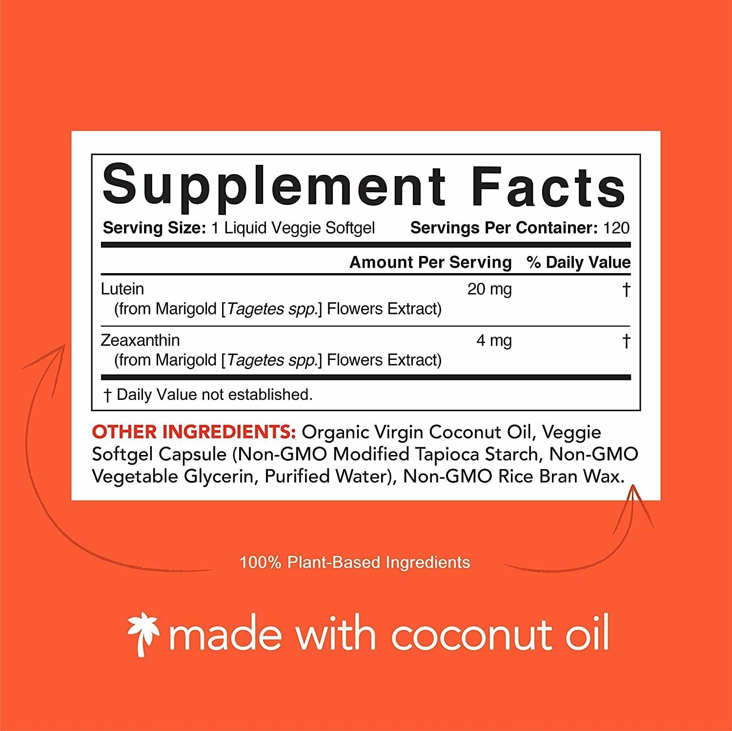 Sports Research, Lutein + Zeaxanthin with Coconut Oil, 120 Veggie Softgels - Ultimate Sup Singapore