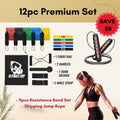 Ultimate Sup, 11pcs Resistance Band Set, Premium Set - Ultimate Sup Singapore