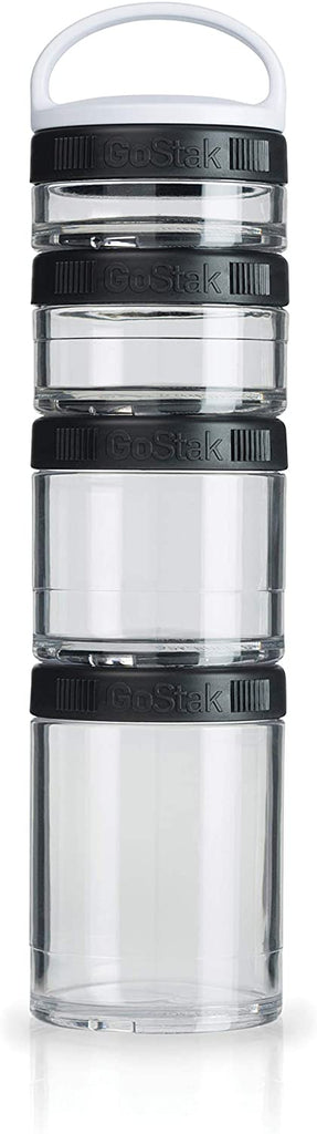 Shaker Bottle with Stackable Compartments - 22 Ounce Bottle + Pill