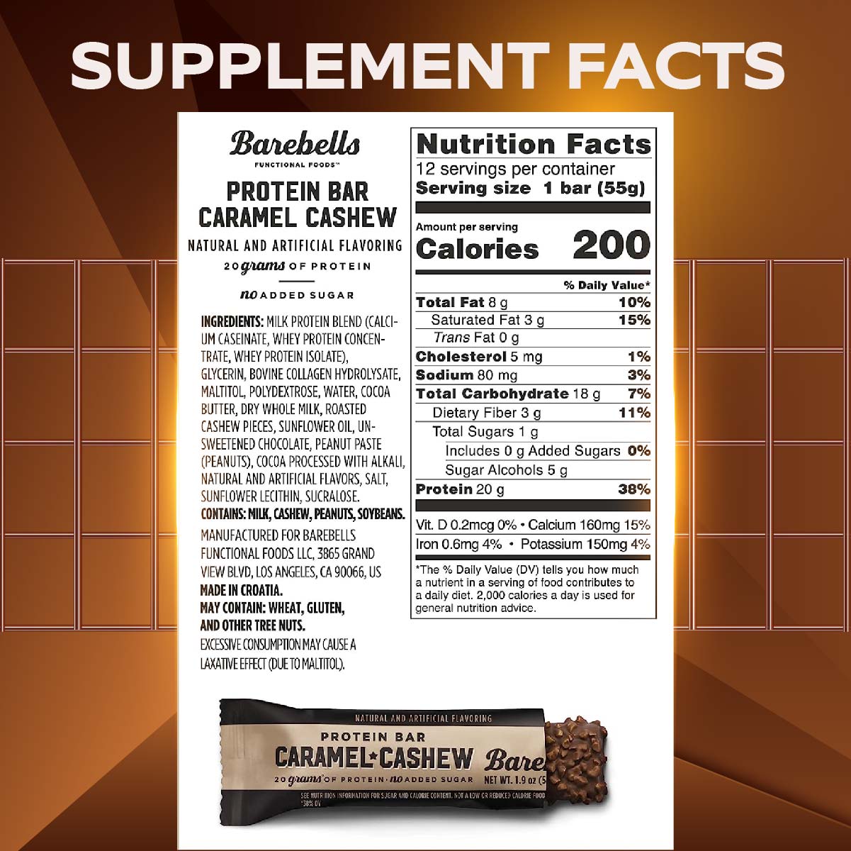 Barebells, Protein Bar, 312 bars
