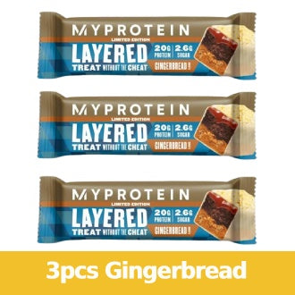 Myprotein, Layered, 3-12 bars, 3pcs gingerbread