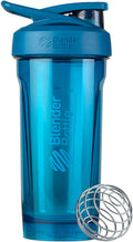 Blender Bottle STRADA Tritan Rounded Base with Lock Lid Anti Odor Protein Shaker, 28 oz - Ultimate Sup Singapore