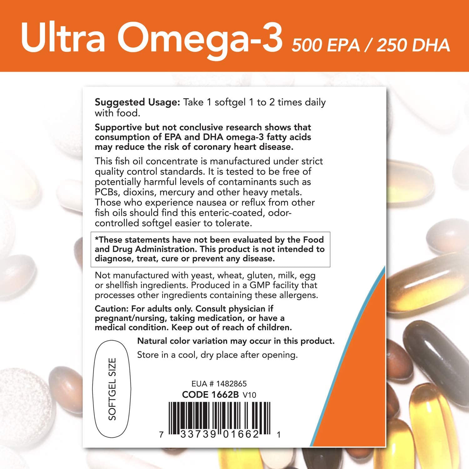 Now Foods, Ultra Omega-3, Fish Oil, 90 - 180 Softgels - Ultimate Sup Singapore