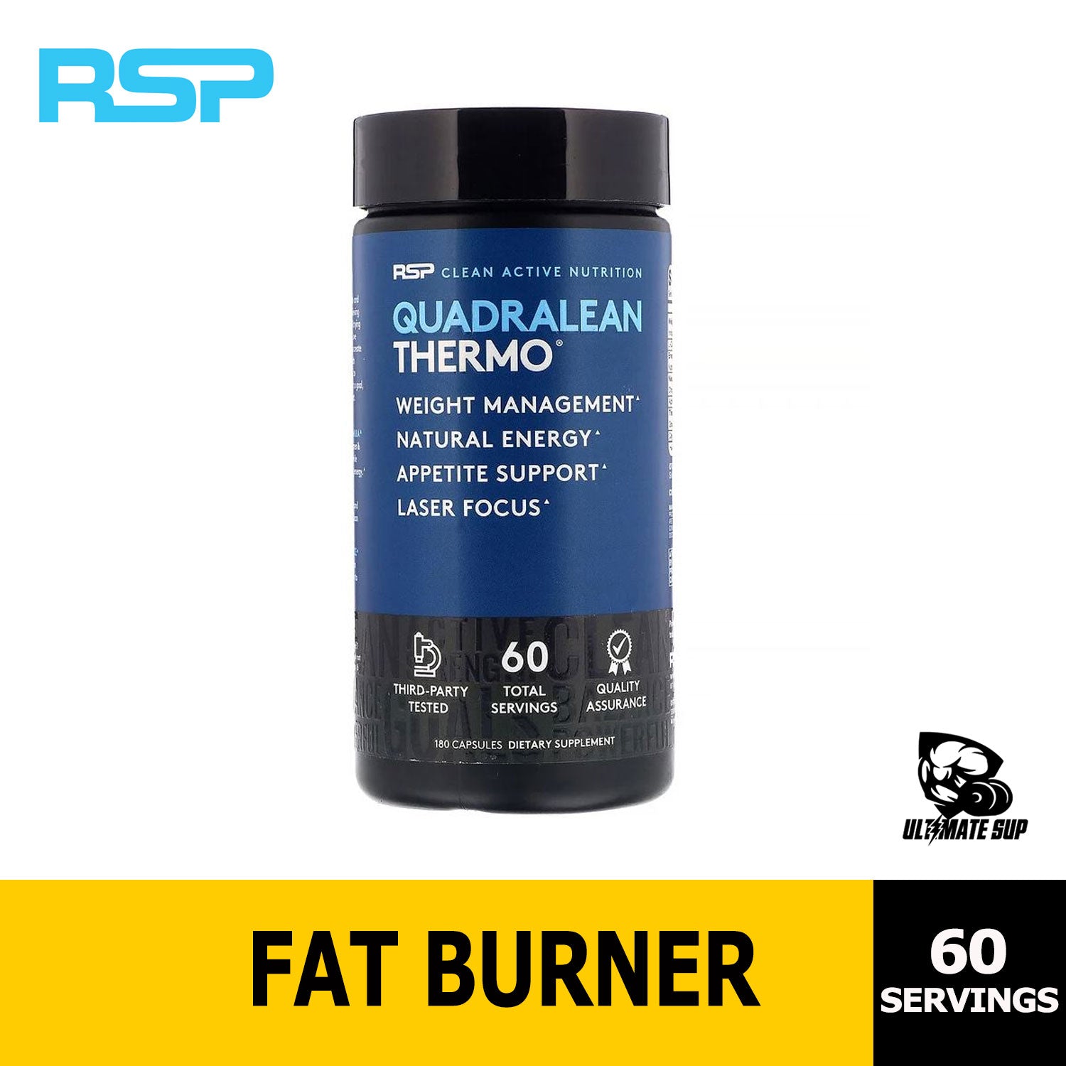RSP Nutrition, Quadralean Thermo, 180 Capsules