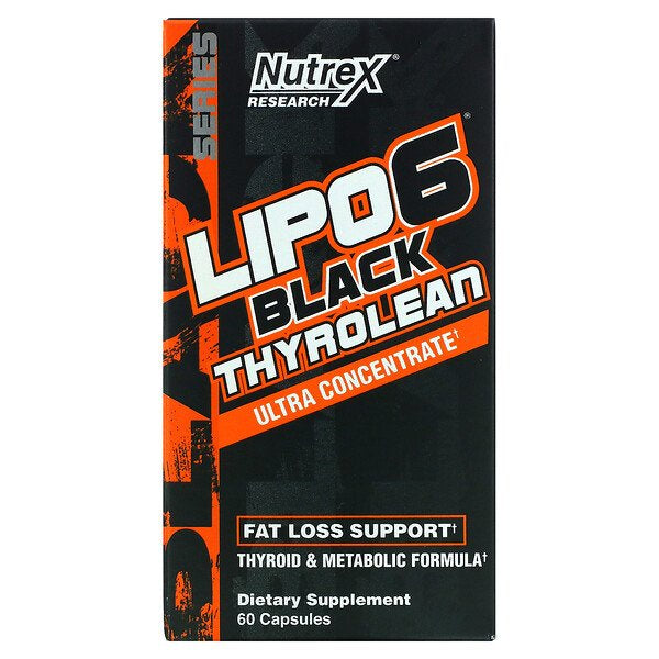 Nutrex Research LIPO-6 Black Thyrolean, 60 Capsules - Ultimate Sup Singapore