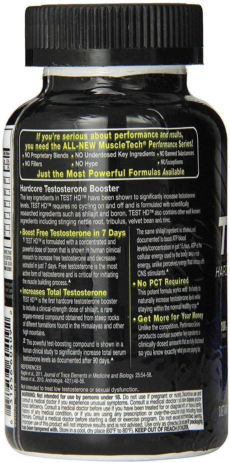 Muscletech,Test HD, 90 Caps