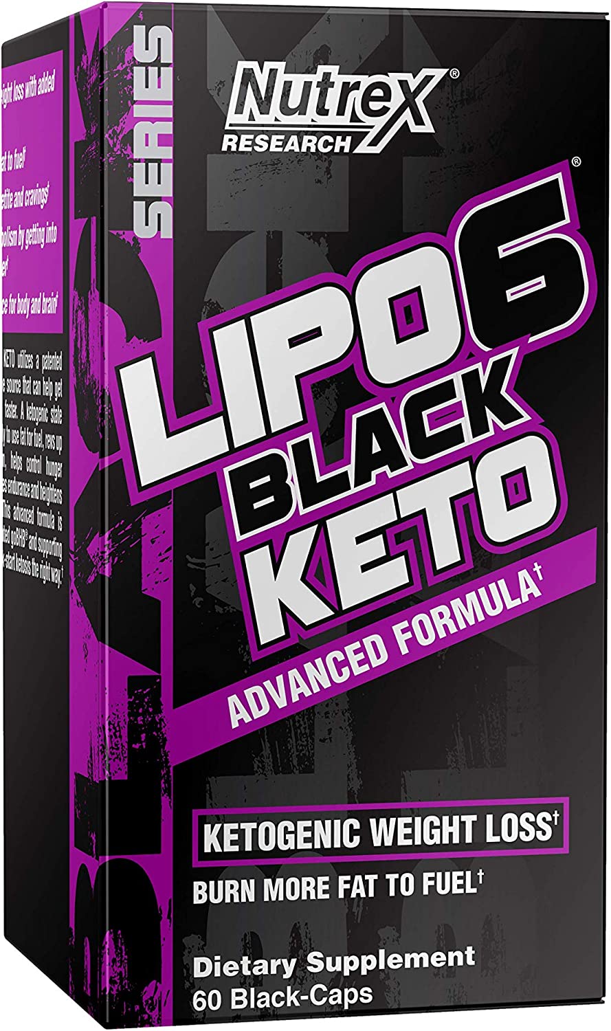 Nutrex Research, Lipo6 Black Keto, Keto Diet, Weight loss, 60 Black-Caps - Ultimate Sup Singapore