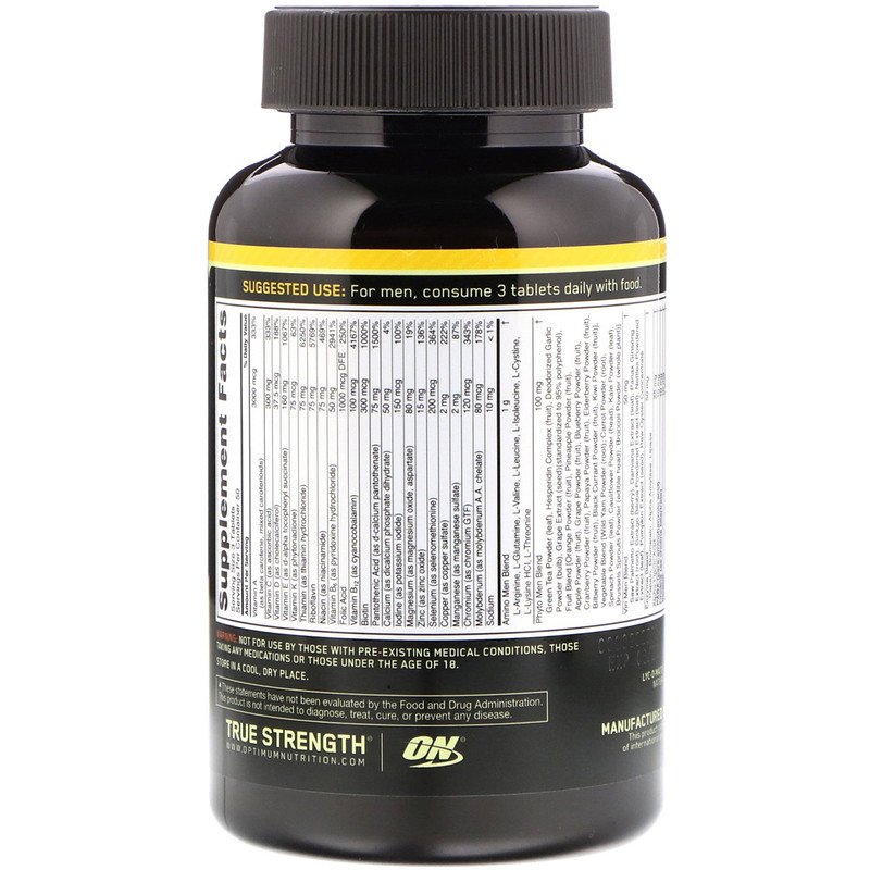 Optimum Nutrition, Opti-Men, 150-240 Tablets - Ultimate Sup Singapore