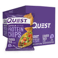 Quest Nutrition, Protein Chips, 3 Packs - 8 Packs, 32g Each, loaed taco