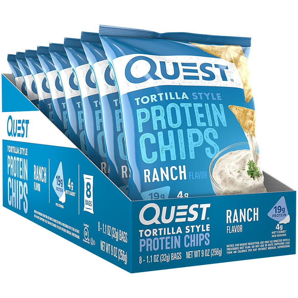 Quest Nutrition, Protein Chips, 3 Packs - 8 Packs, 32g Each - Ultimate Sup Singapore