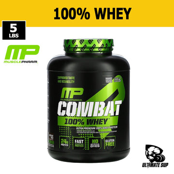 MusclePharm, Combat 100% Whey Protein, 5 lbs (2269 g) - Ultimate Sup Singapore